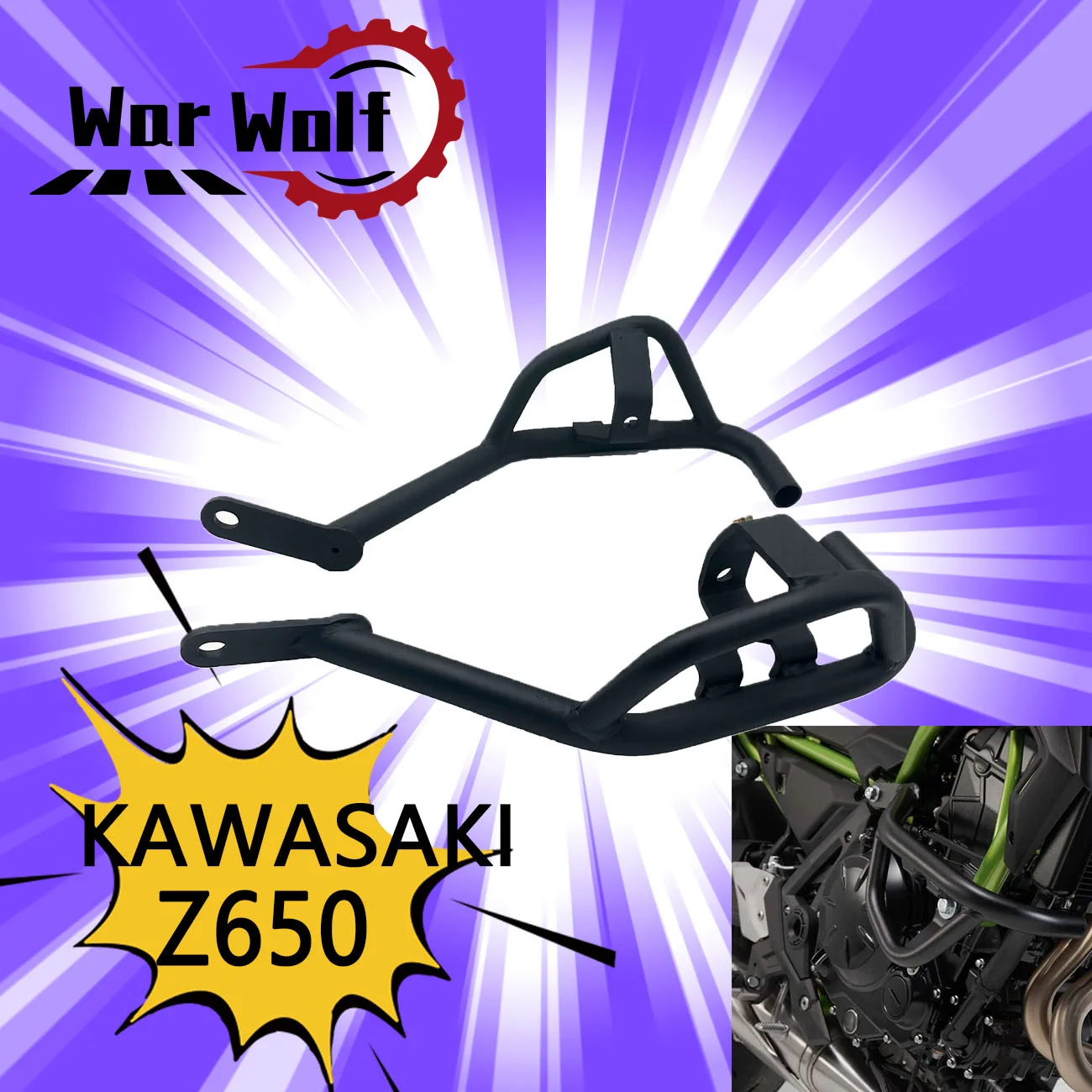 

For KAWASAKI Z650 z650 2017-2023 Motorcycle Crash Bar Engine Guard Frame Sliders Bumper Falling Protector Z650