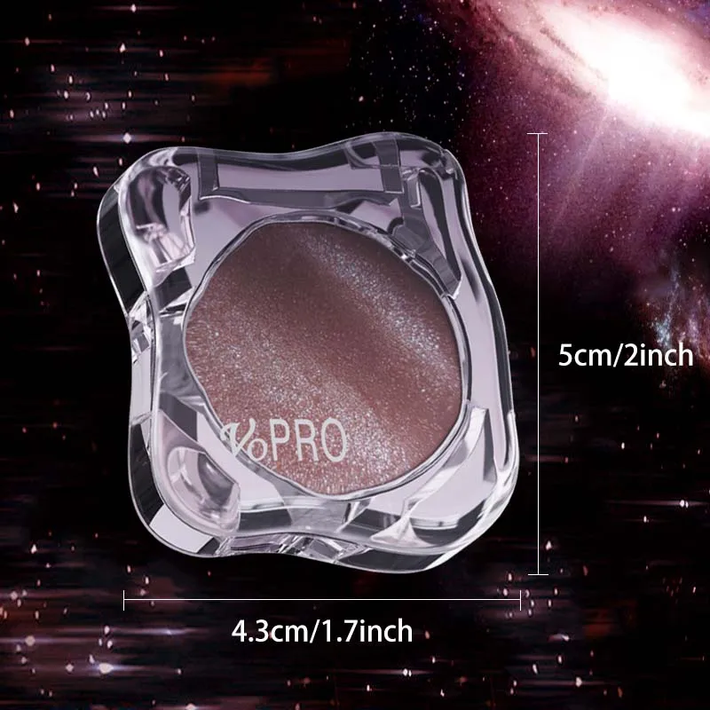 Paleta de sombras monocromáticas – Maquiagem com glitter brilhante, fosca e brilhante, de longa duração, à prova d'água, sem manchas, alto pigmento