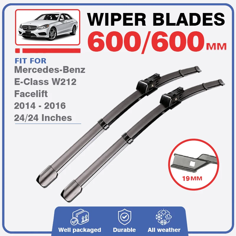 Front Wiper Blades For Mercedes Benz E Class W212 S212 2014 2015 2016 220 CDI Window Windshield Windscreen E220 E250 E300 E350