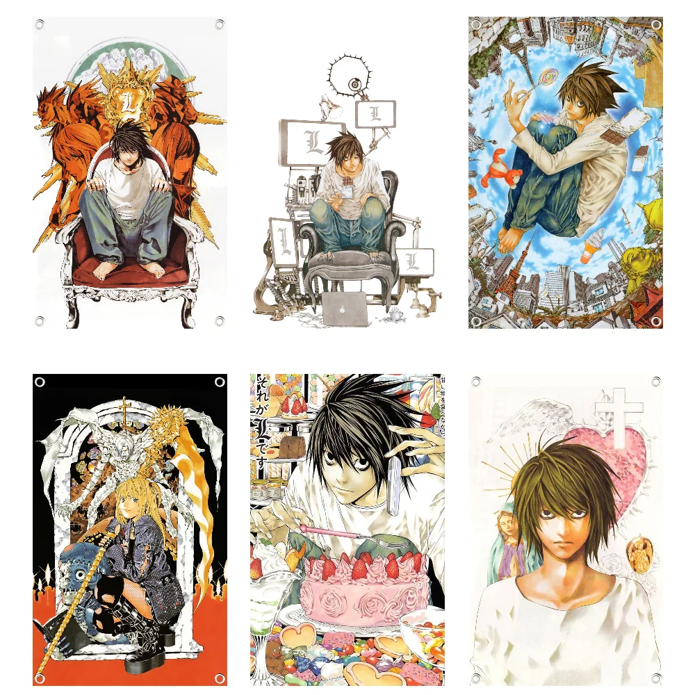 

D-Death N-Note Flag Flag Wall Decor Painting Tapestry Banner Flag Room Decoration Aesthetic