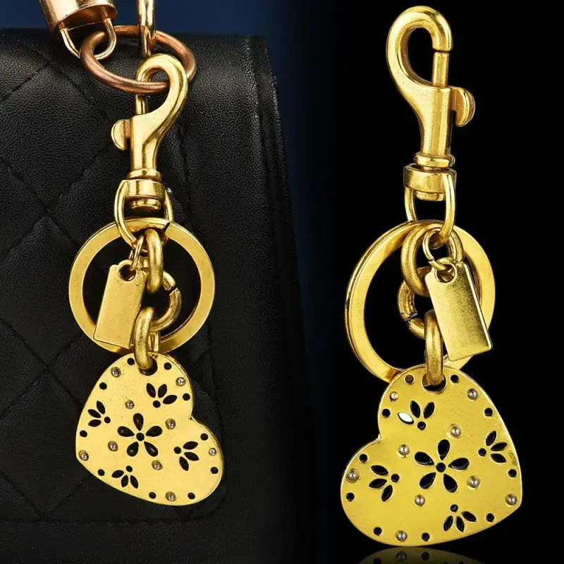 

Exquisite High-end Heart Keychains For Women Girls Bag Pendant Car Key Ring Creative Backpack Decoration Accessories Gifts