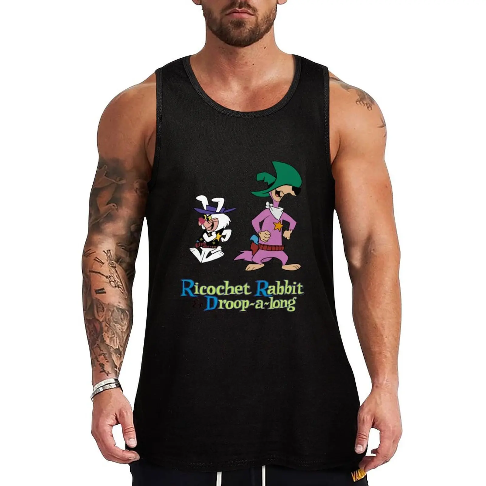 Ricochet Rabbit and Droop-a-long Cast Tribute Tank Top Bodybuilding shirt best selling products Men's sleeveless t-shirt