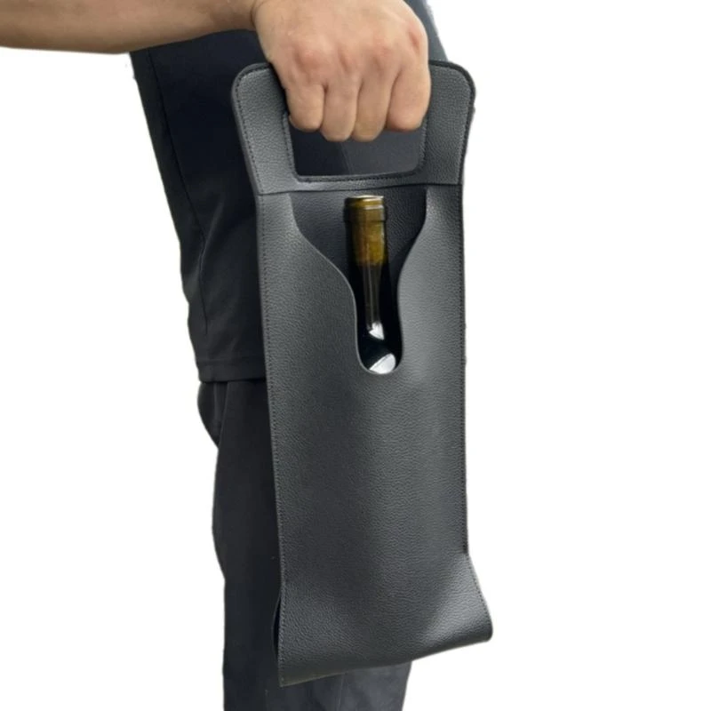 Leather Wine Bag Wine Gift Bag Bottle Carriers Perfect for Wine Tasting Parties B95B