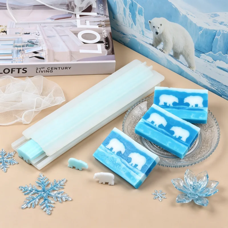 Polar Bear Shapes Silicone Soa - Soap Making Youtube review and price