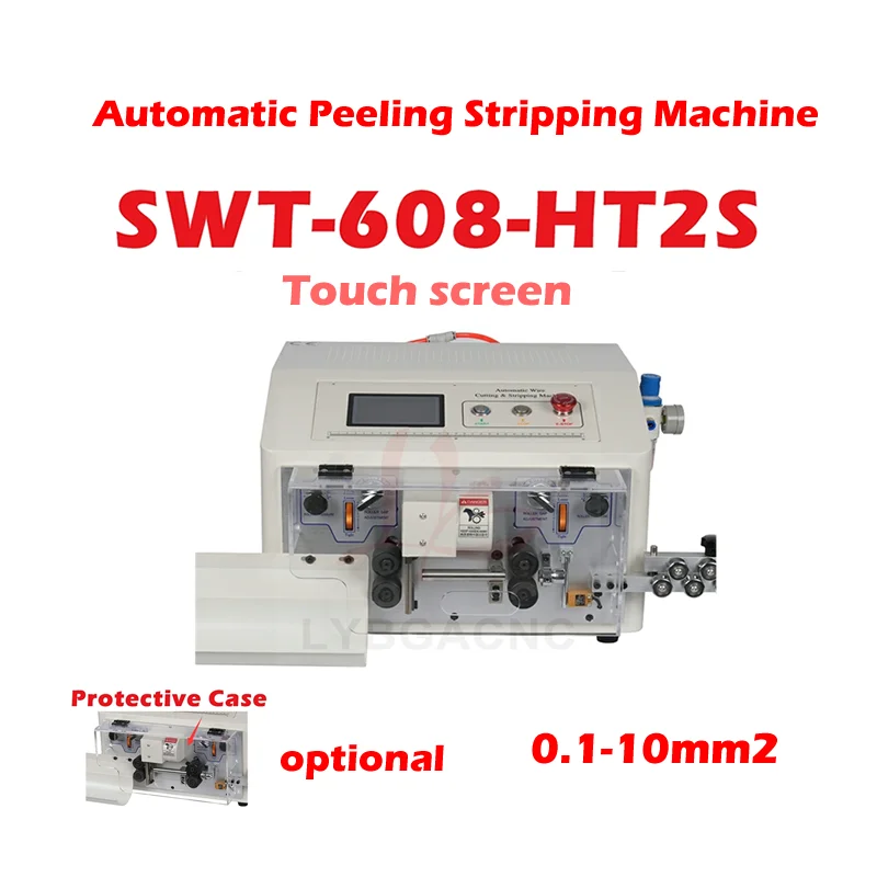 

SWT508HT2 Upgraded SWT608-HT2 HT2S Computer Automatic Wire Stripping Peeling Cutting Machine for 0.1-10mm2 AWG7-AWG28 220V/110V