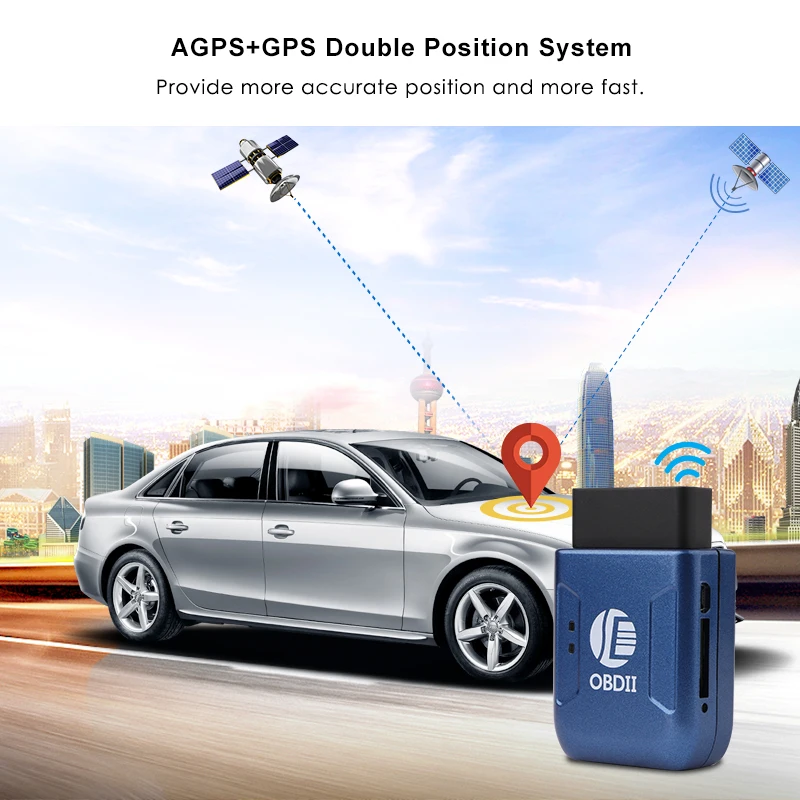 Obd2 GPS المقتفي سيارة المقتفي في الوقت الحقيقي GSM جهاز تعقب TK206 سياج جغرافي فائق السرعة الاهتزاز نقل إنذار ويب APP تتبع