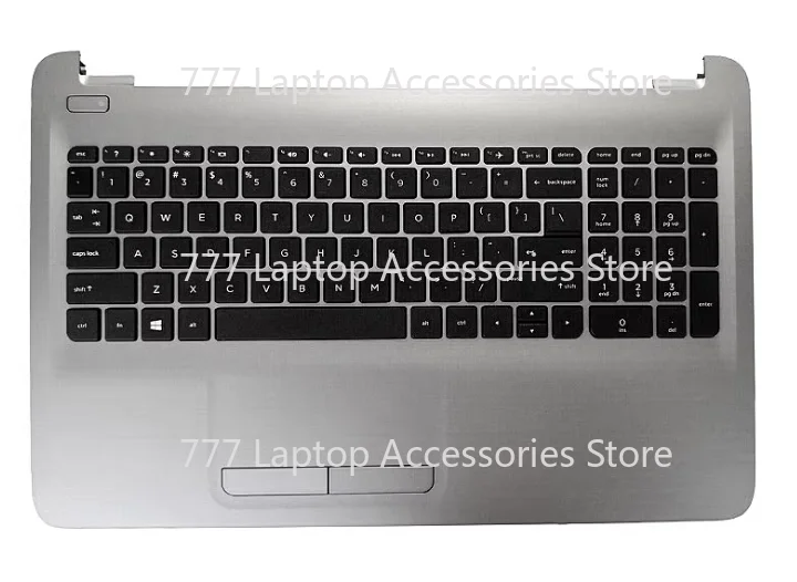New For HP 15AY 15BA 15-AY KEYBOARD TOUCHPAD TOP CASE PALMREST Silver 855022-001