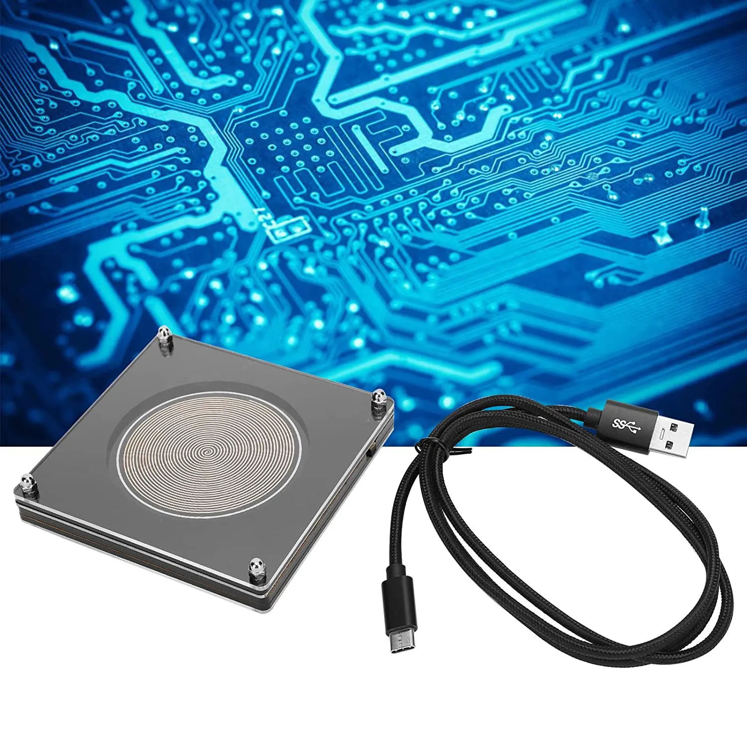 Resonances Generator 7.83HZ Generator Resonances Ultra-Low Frequency Pulse ABS Gold FM783 Generator