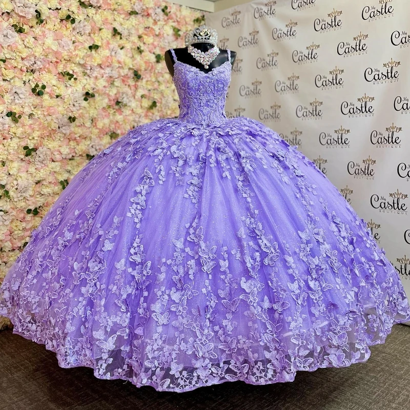 

Lavender Quinceanera Dresses 2024 Girls Birthday Party Formal Dresses Ball Gown Vestidos De 15 Anos Sweet 15 16 Princess Miss