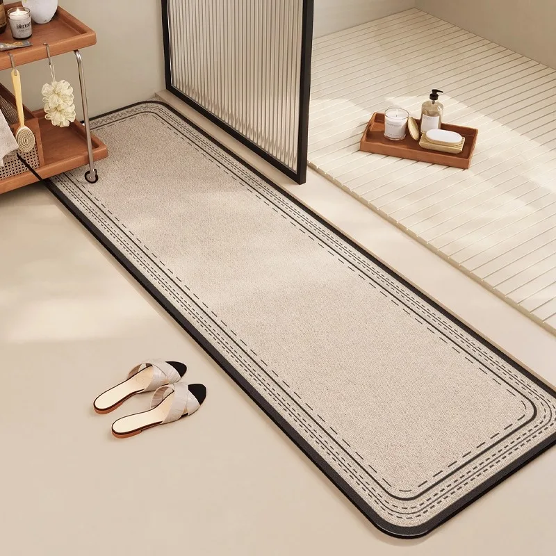 

Модный ковер для ванной комнаты, впитывающий противоскользящий напольный коврик, коврик для входа, коврик для ванной комнаты, туалета, диатомитовый коврик