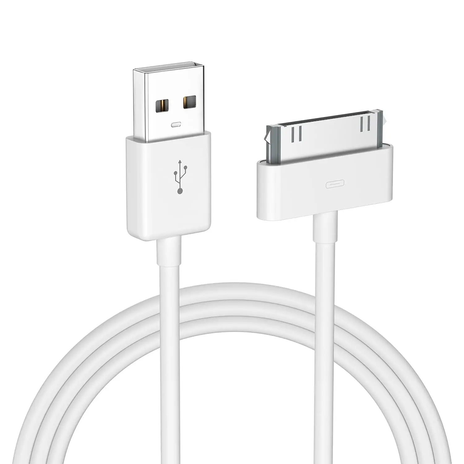 4ft 30-Pin USB Charging Cable for iPhone 4/4S, iPad 1-3, iPod - Sync & Charge