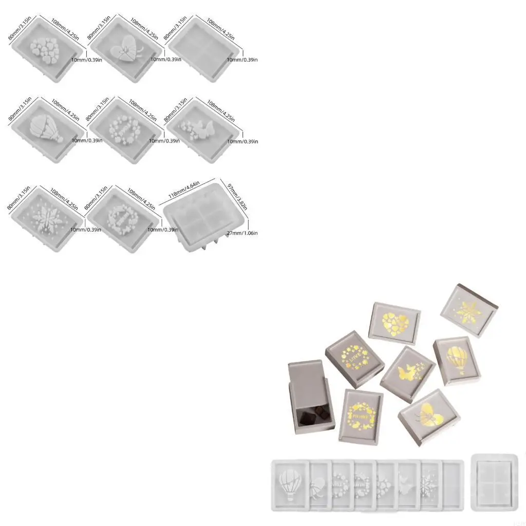 

Easy to Clean Silicone Storage Solution Storage Box Mold Rectangular