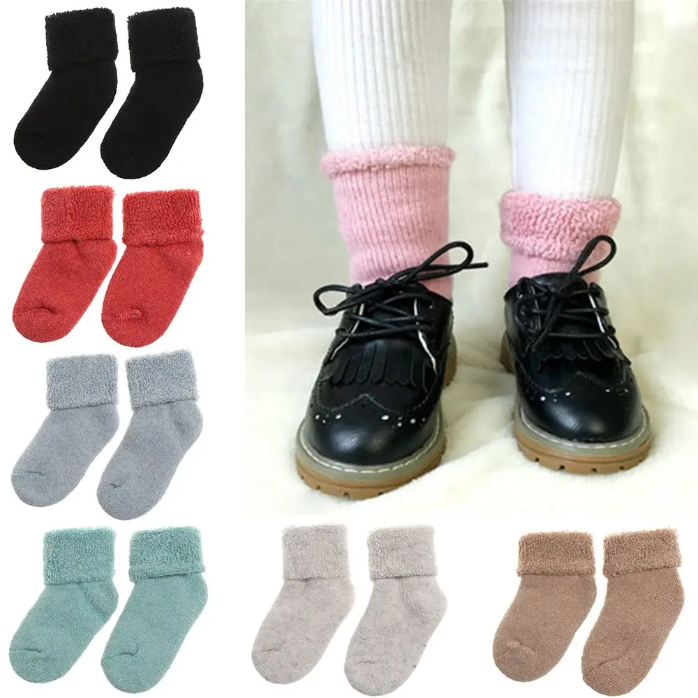 

Winter Soft Comfortable Snow Floor Socks Childen Baby Stocking Thick Warm Kids Woolen Socks