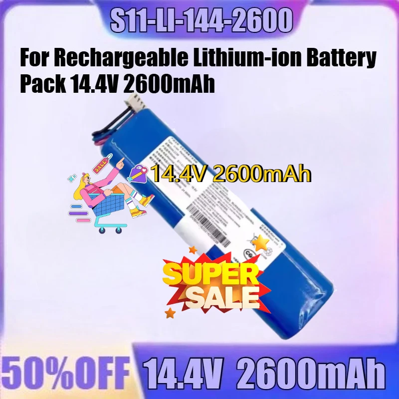 

New S11-LI-144-2600 14.4V 2600mAh high quality Battery Rechargeable Lithium-ion Battery Pack 14.4V 2600mAh