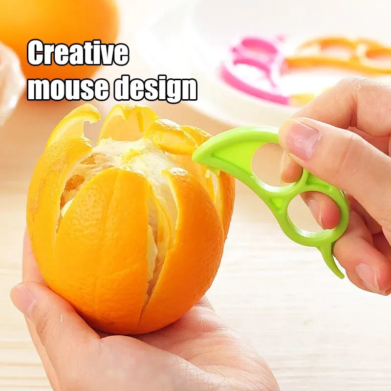 5PCS Open Orange Creative Mouse Model Quality Materials Peeler Vegetable Slicer Fruit Tools Easy To Use Clean Kitchen Utensils