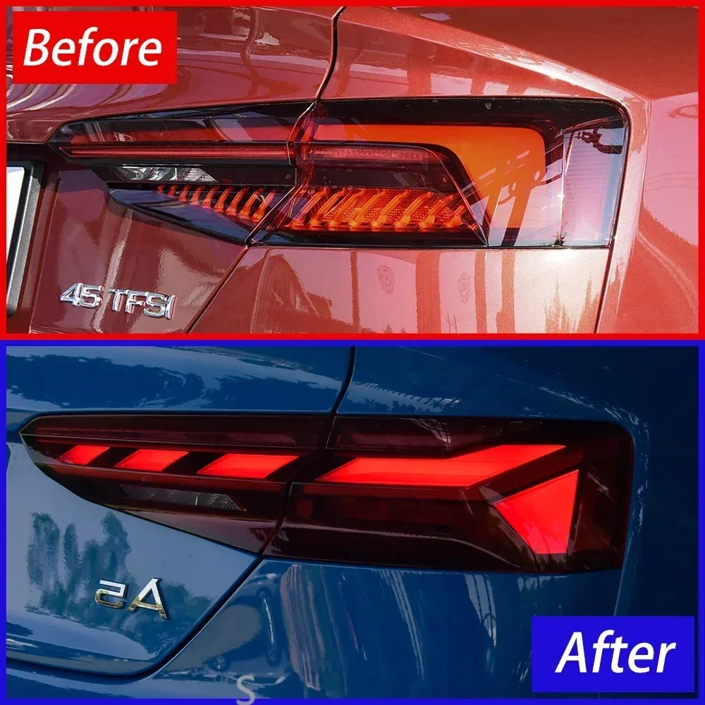 Plug and Play Car Taillight Assembly For Audi A5 A5L S5 RS5 2017-2019 LED Auto Rear Lamps Upgrade 2023 Style Dynamic Accessories