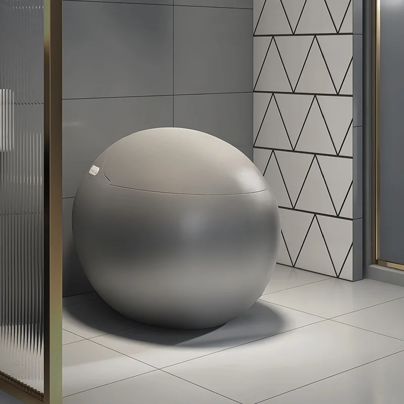 Egg-shaped smart toilet, small apartment bathroom automatic integrated