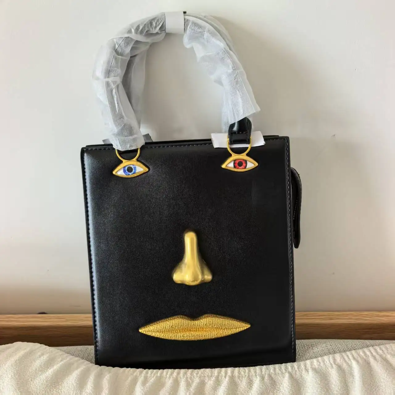 

Luxury Designer Human Face Pattern Women's Small Handbag 2026 Spring New Fashion Square Single Shoulder Bag Hot Sell Sac A Main