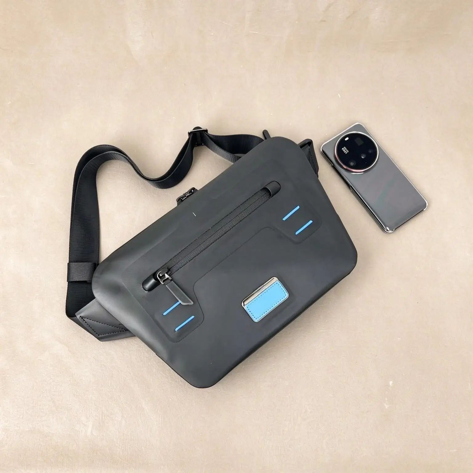 Men's Fashion Techwear Crossbody Chest Bag, Cool Daily Sling Shoulder Pack