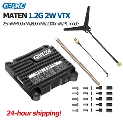 GEPRC MATEN 1.2G 2W VTX PRO Transmitter Transmitting Module 1080 Mhz -1360 Mhz 25mW/2000mW VTX for FPV Long Range Racing Drone