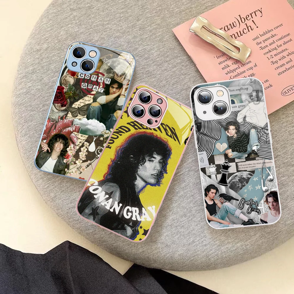 

Conan Singer G-Gray Phone Case For IPhone 14 13 12 Mini 11 Pro XS Max X XR 14 Plus Tempered Glass Cover