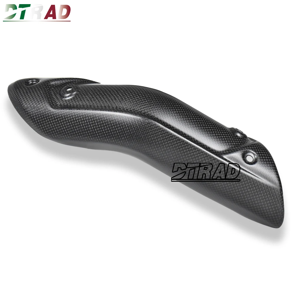 Motorcycle Carbon Fiber Exhuast Shield for DUCATI Hypermotard 698 Mono RVE 2024 2025 Accessories Exhaust Pipe Heat Insulation