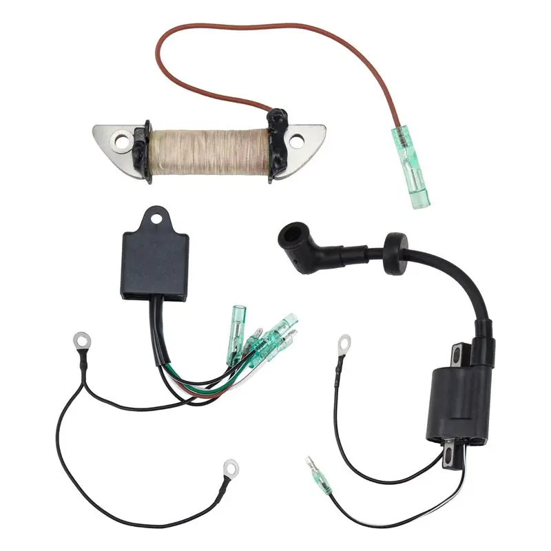 

AB96-For 2 Stroke For Outboard Ignition Charging Coil Set High Voltage Package 6E0-85570-00 6L5-85540-M0-00 6E0-85520-70