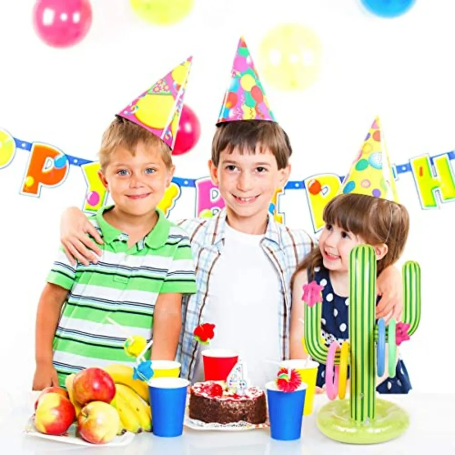 Inflatable Cactus Ring Toss Game For Swimming Pool Party Games_voghion.com