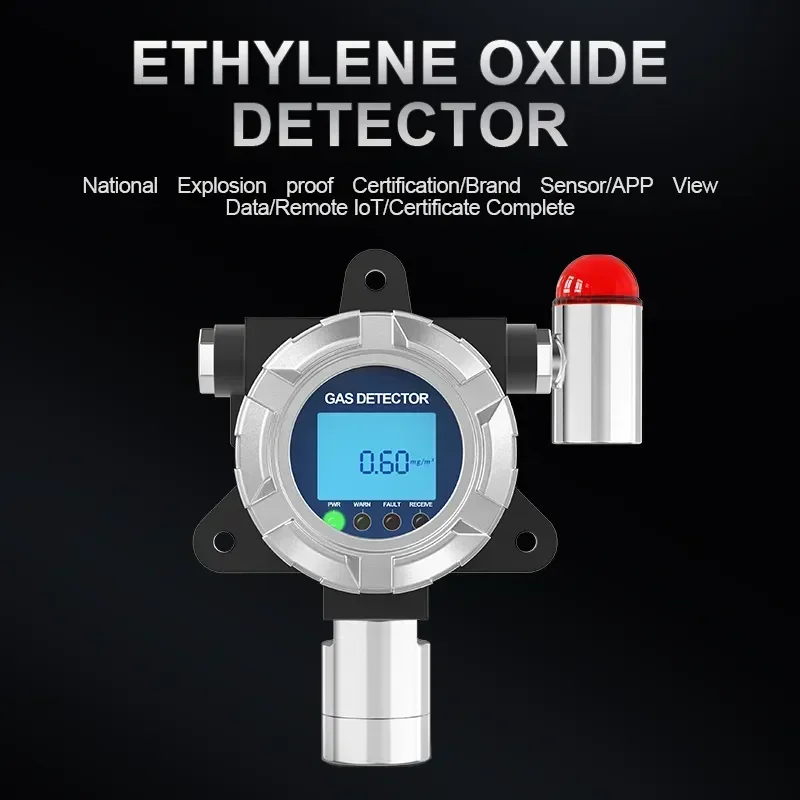 

NEW Ethylene Oxide Alarm, Industrial Explosion-Proof Gas Leak Detector, Concentration Detector C2h4o Gas Detector