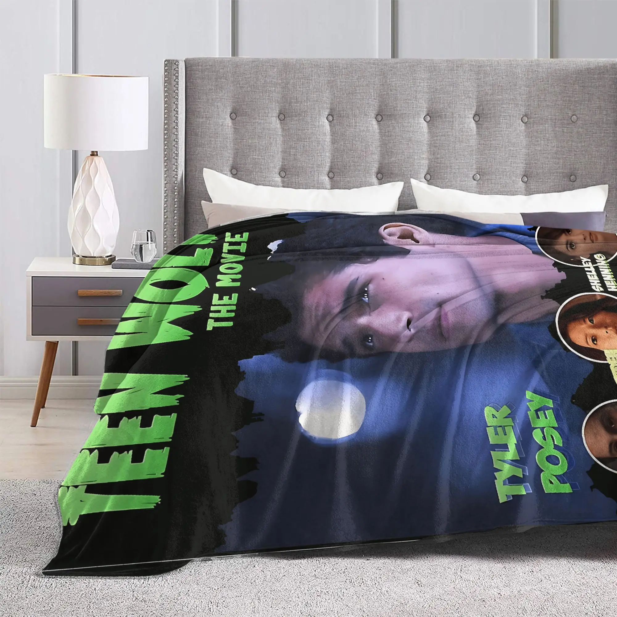 في سن المراهقة وولف الفيلم تايلر بوسي ديلان أوبراين بطانية لينة للأريكة كرسي الزخرفية الفانيلا المفرش غطاء السرير #3