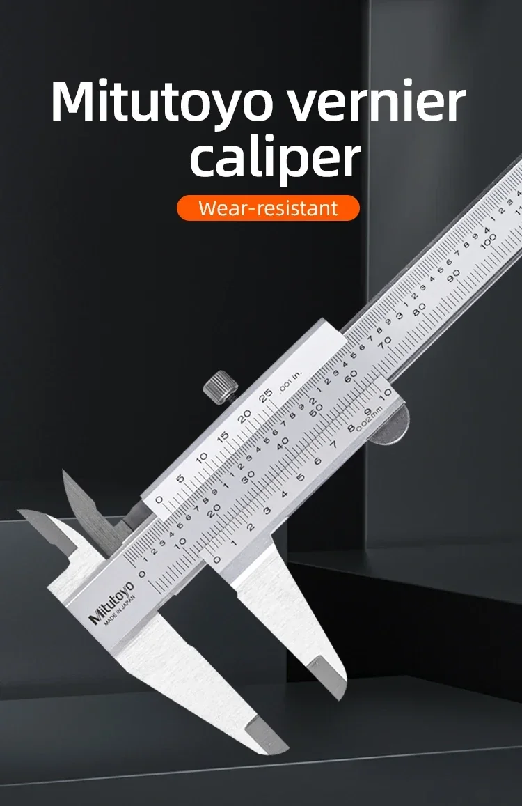 

Mitutoyo Japan Vernier Caliper 0-150mm 0-200mm 0-300mm High Precision Stainless Steel 530-312