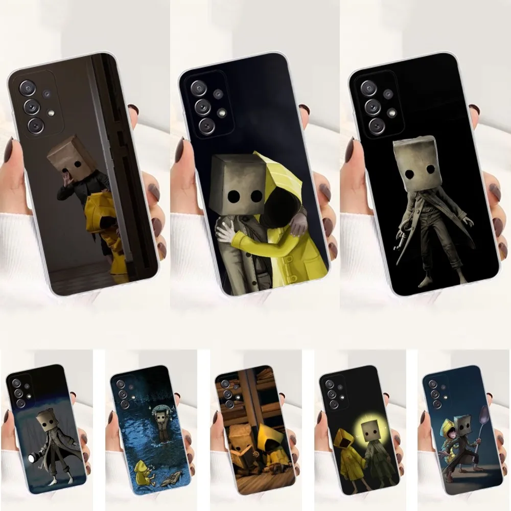 Game L-Little N-Nightmares Phone Case For Samsung S30,S23,S21,S22,S20,Ultra,FE,Lite, S10,S9,S8,PIus,Transparent, Silicone Case