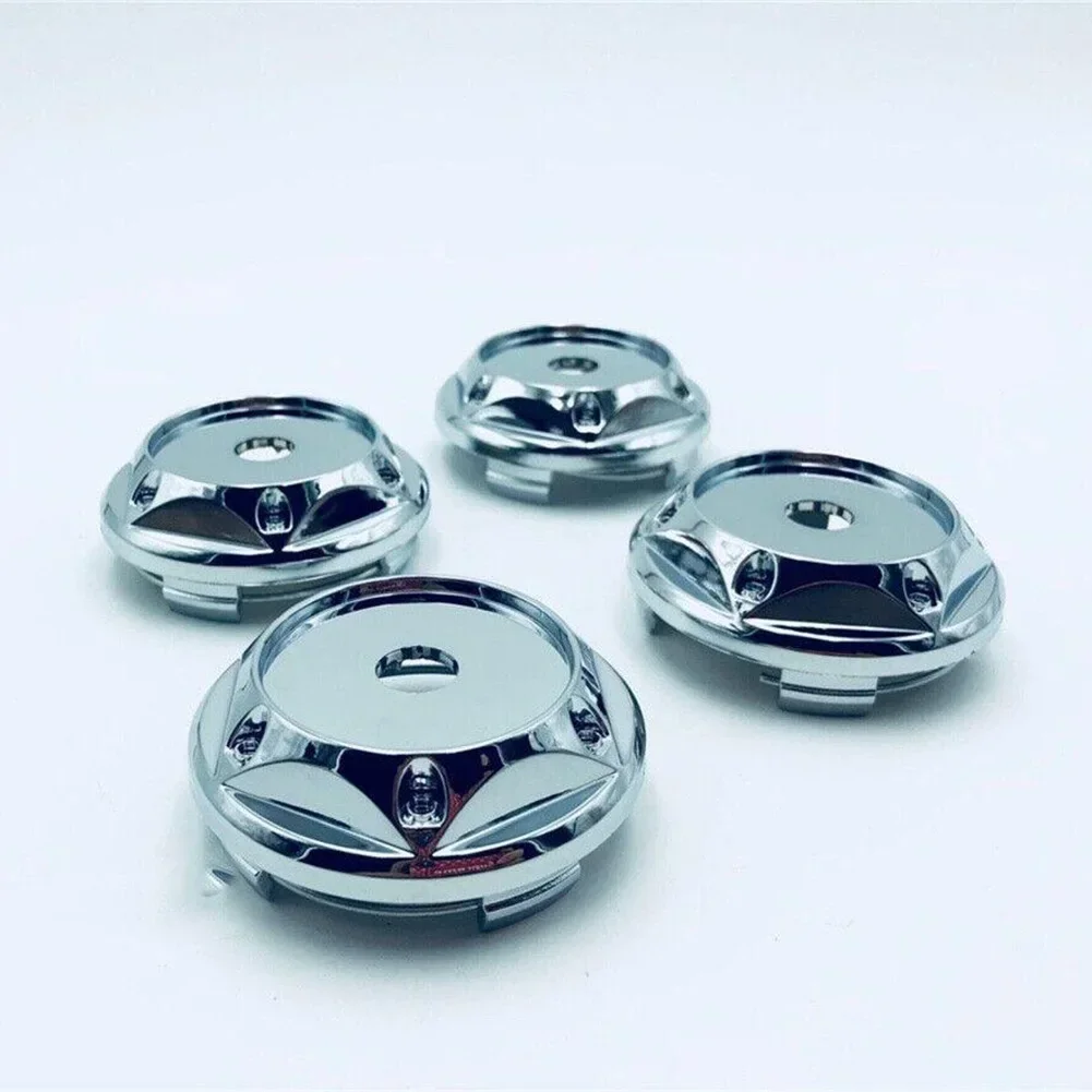 Tyre Hub Cap Cover Wheel Central Cap 68mm ABS Plastic Accessories Car Car Modification Chrome Fits Most Vehicle