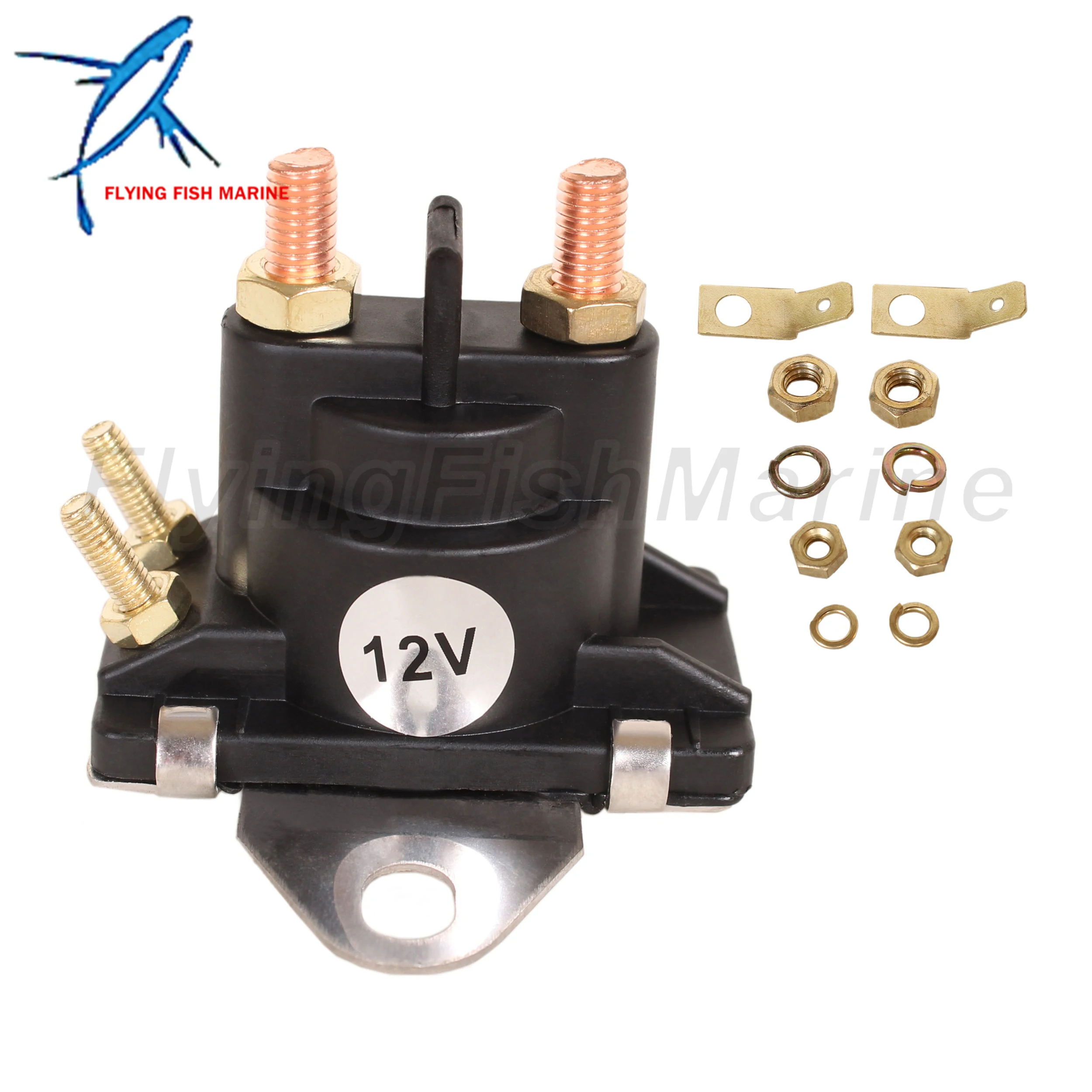 Outboard Motor 89-96054T 89-96054 8M0185149 Starter Relay / Solenoid Switch for Mercury Mercruiser Marine 8HP-115HP, fit Sierra
