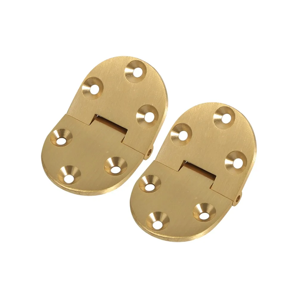 

2 Pcs 2-1/2"X1-1/2 Brass Butler Tray Hinge Solid Brass 90 Degree Folding Flap Hinge with Screws Easy Installation Flip Top Hinge