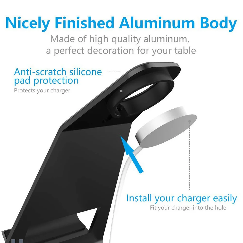 

Stand Holder Metal Charging Dock For 3.5-10 Inch Devices Portable Watch Charge Station Phone Bracket Smart