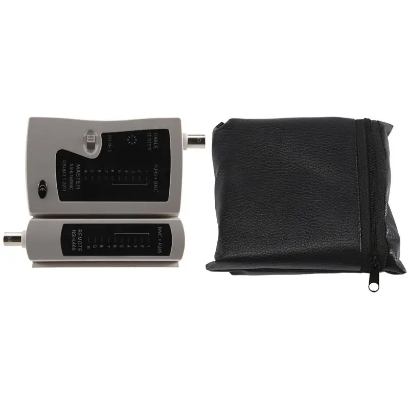 AT82-Network Cable Ethernet Tester LAN RJ45 BNC Test Tool Coax Signal Lan Tester