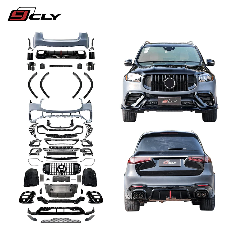 

for 2020-2026 Be nz GLS X167 Upgrade PP Bodykit New Front/Rear Bumper Spoiler Grille Wheel Arch Diffuser Exhaust Tip