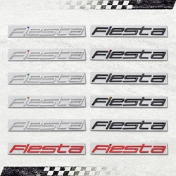 For Ford Fiesta Lettering Car Sticker MK8 Emblem Metal Rear Badge Decal Adhesive Logo Letter Accessories Styling