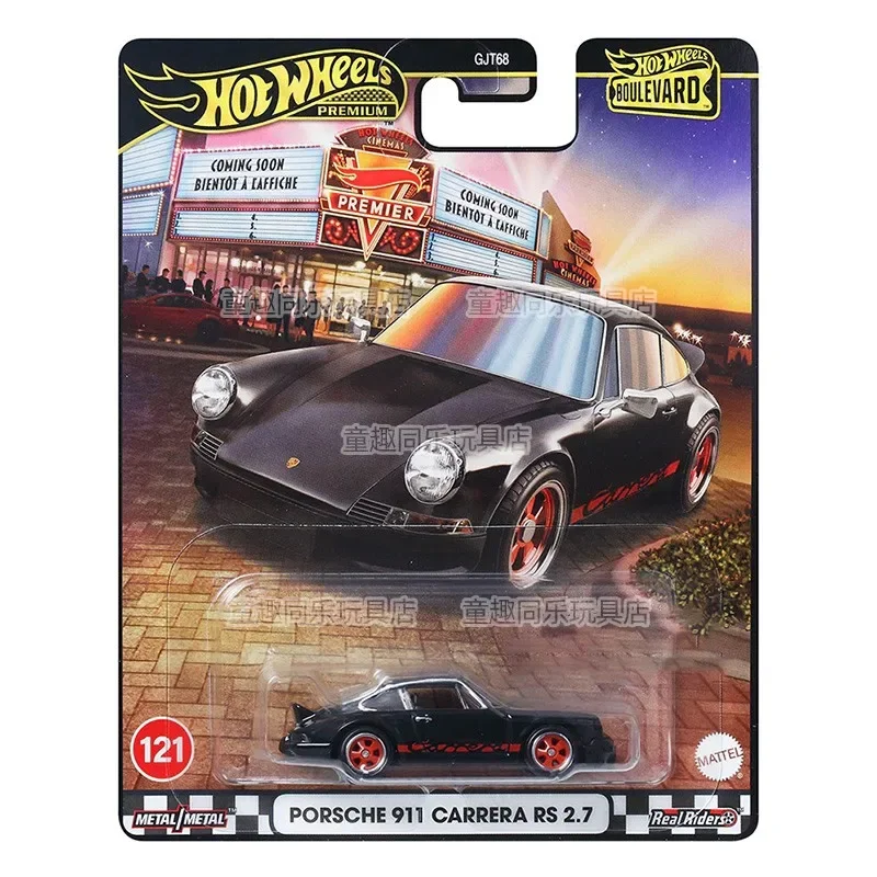 Genuine Hot Wheels Boulevard Premium Models Bugatti Ford Mustang Porsche Meyers Datsun Wagon Toys for Boys Metal Car 1/64 Riders