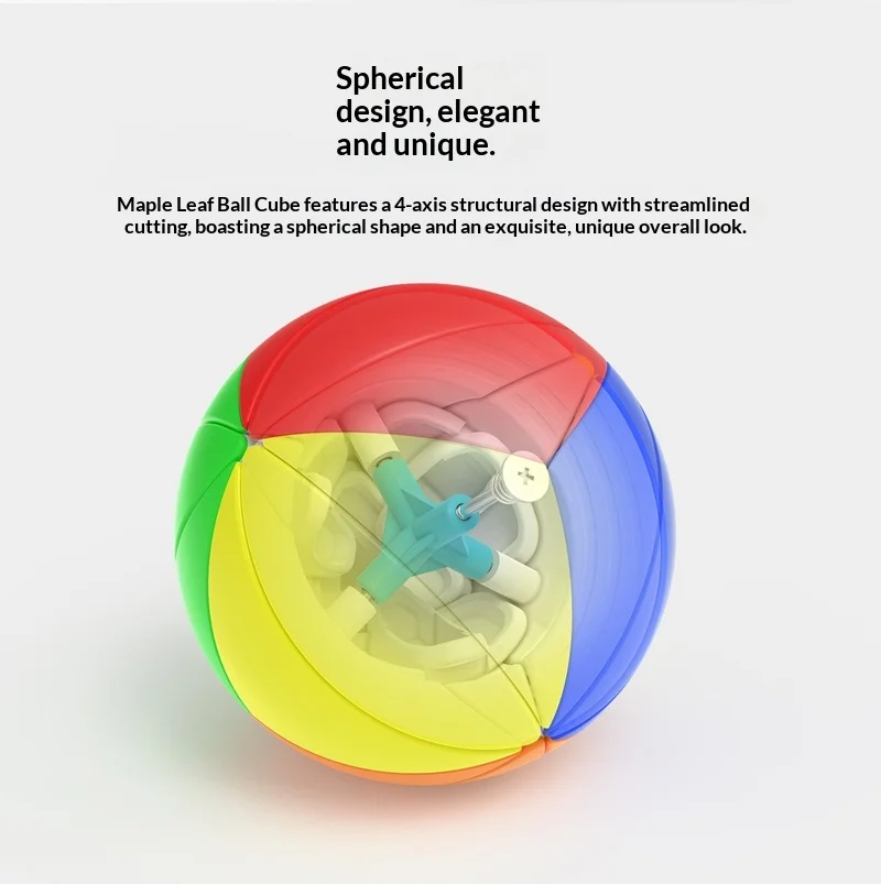 3D 66MM Bal Kubus YJ Yeet Bal Kubus Esdoornblad Bal Kubus Professionele Puzzel Speelgoed Cadeau Kinderen Vrije tijd Stress Relief Gift