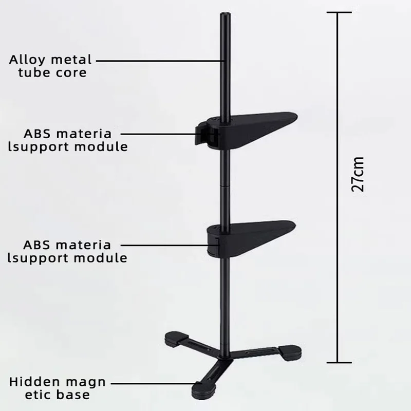 Coolcirc GH-3 Aluminum Alloy Adjustable Graphics Card Bracket GPU Support Jack Desktop PC Case Bracket Cooling Kit for RTX 4090