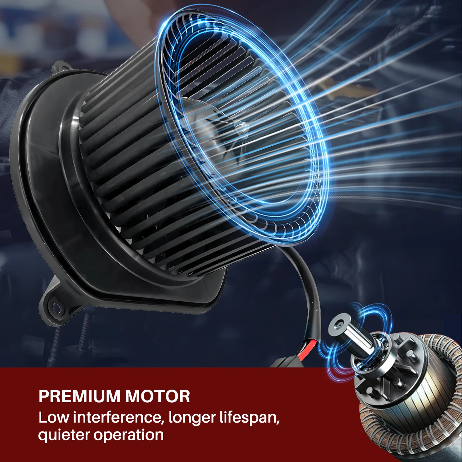 Treeligo Air Conditioning A/C Heat Blower Motor Fan Prats For Jeep Commander 3.7 4.7 5.7/Grand Cherokee 3.0 3.7 4.7 5.7 6.1 - Image 5