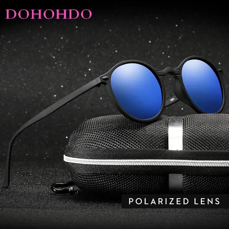 

New Small Round Frame Polarized Sunglasses Men Women Brand Designer Sports Driver Night Vision Goggles Anti-Glare Goggles UV400