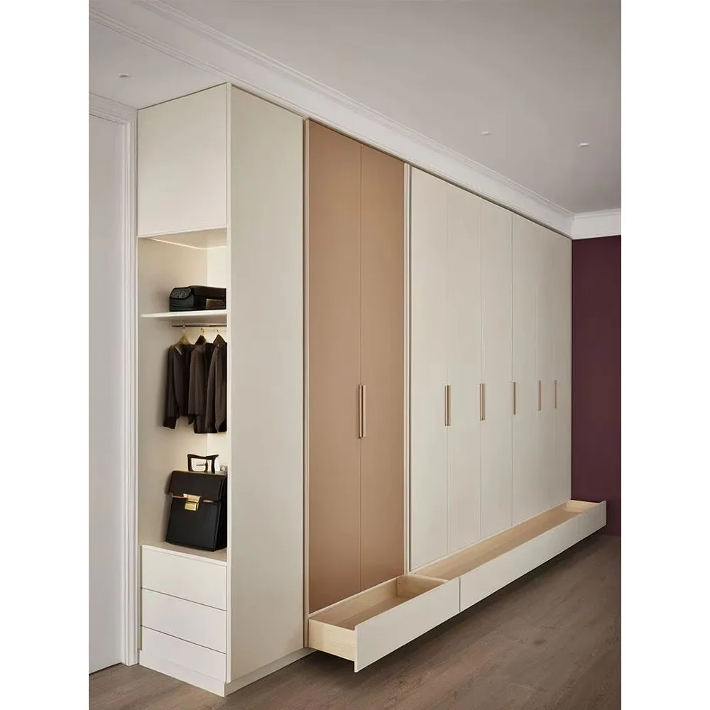 Luxuoso design simples móveis para sala de estar porta durável guarda-roupa para casa e armazenamento de roupas