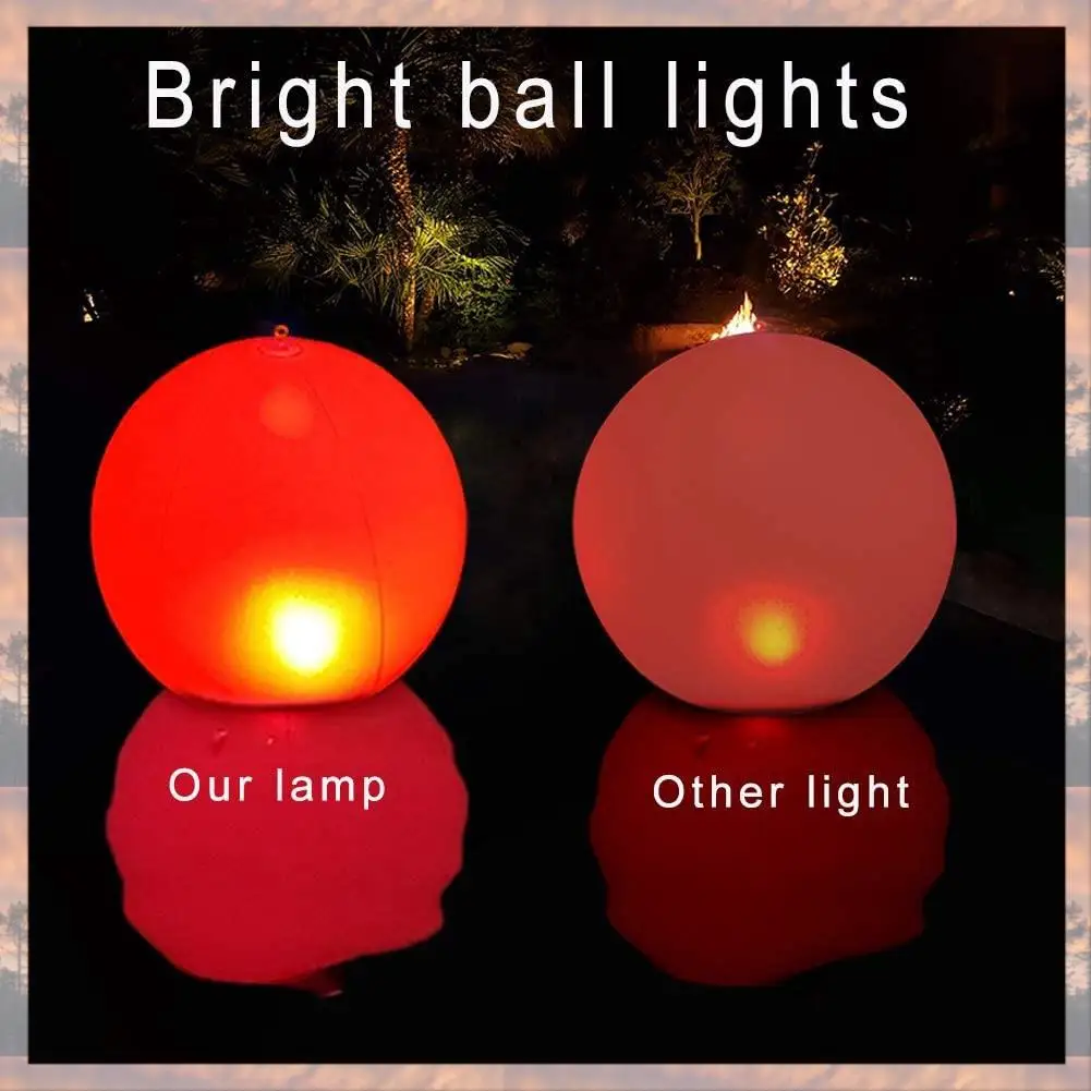

2025 Trend Floating Pool Light Inflatable Remote Control-Solar LED Glow Ball IP68