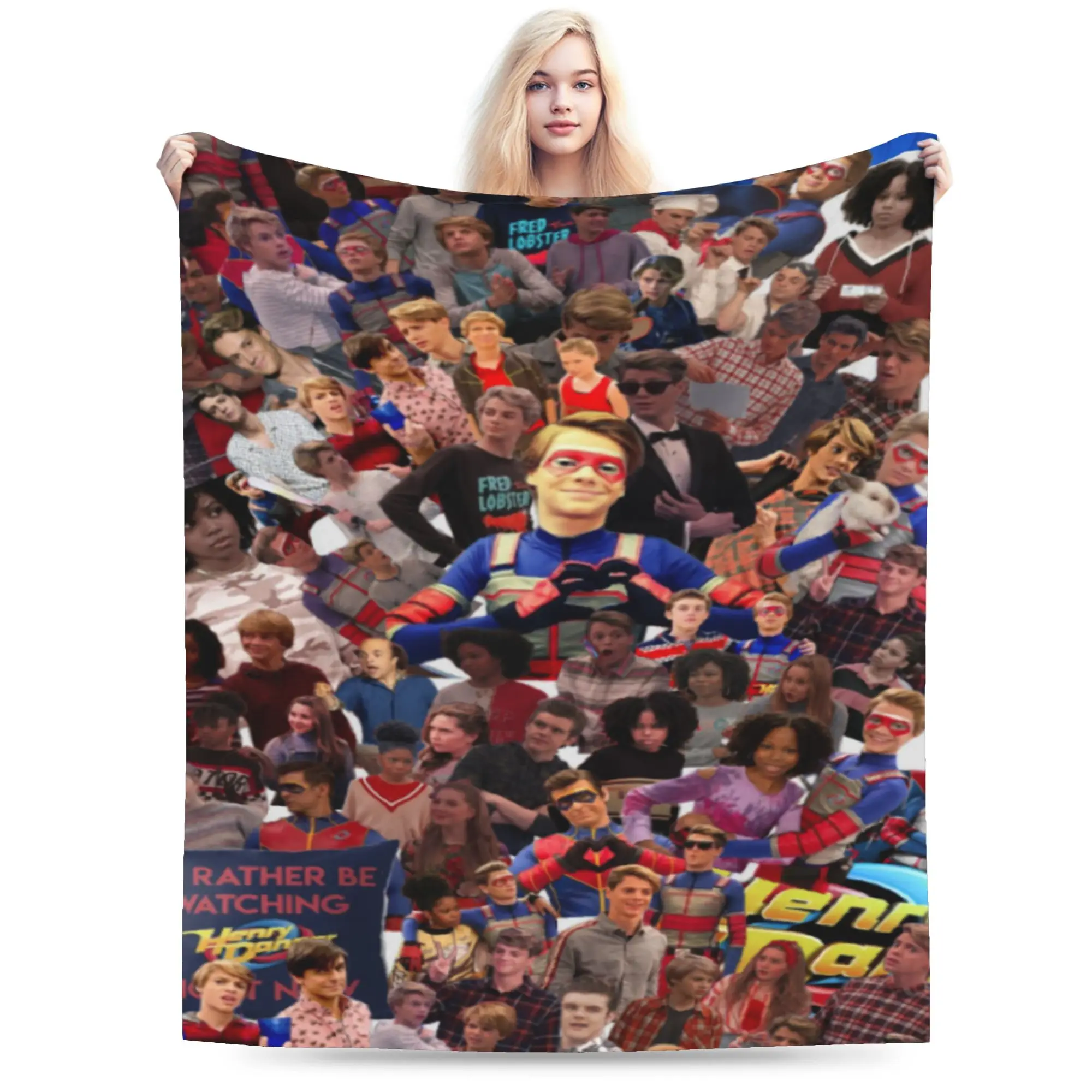 Captain Henry And Kid Danger  Blanket Soft Fleece Novelty Gifts  Throw Blankets Rug Piece