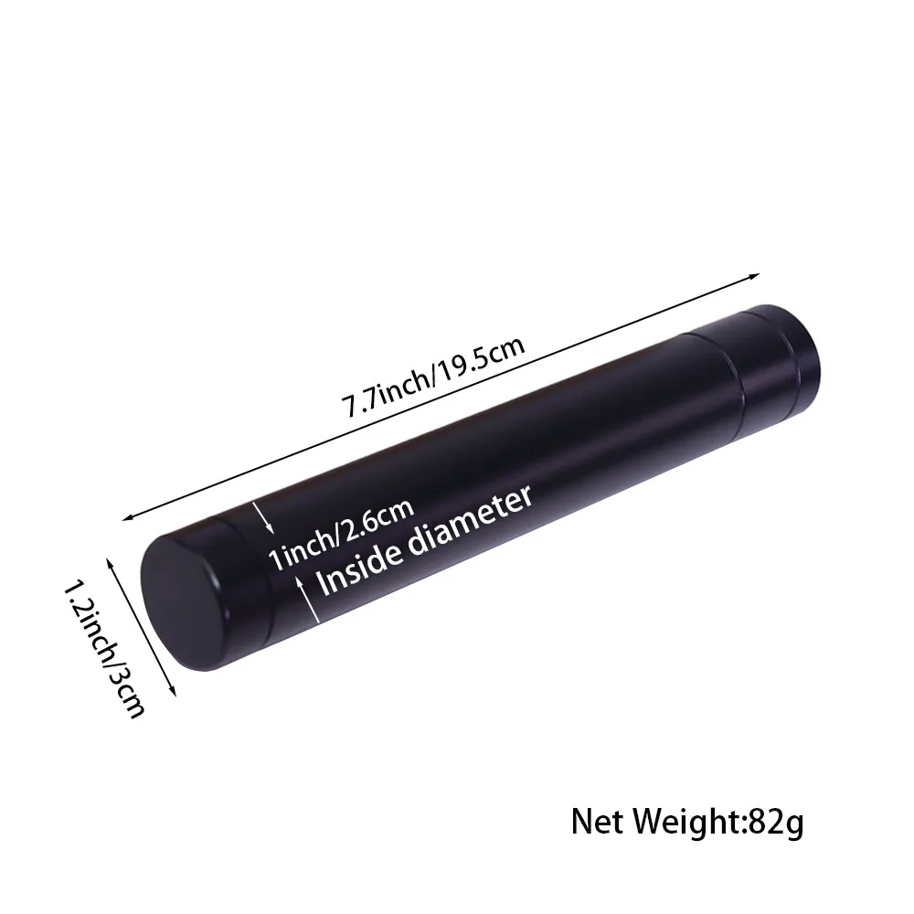 1Pc, Aluminum Alloy Storage Tube, Cigar Tube, Big Size Detachable Moisture-Proof Anti-Fall Sealed Tube, Portable Cigar Case Perf