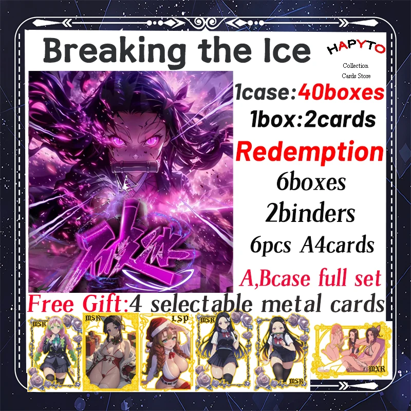 

2024 Newest Breaking The Ice Demon Slayer Naruto One Piece Collection Card Board Shinobu Nezuko Mitsuri TCG Hobby Gift