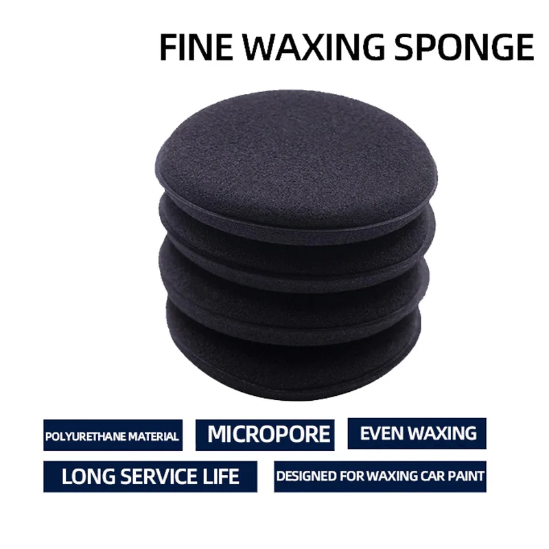 Car beauty manual waxing and waxing solid wax special sponge edge waxing sponge waxing tool waxing maintenance